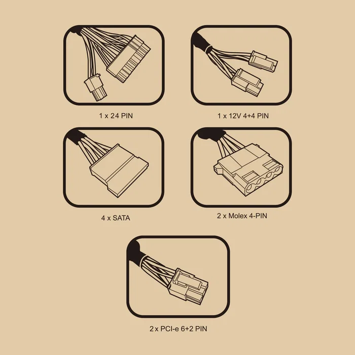 ANIMA APB650 Fuente de Alimentación 650W ATX, 80 Plus Bronze, PFC Activo, Ventilador 12cm, Negra