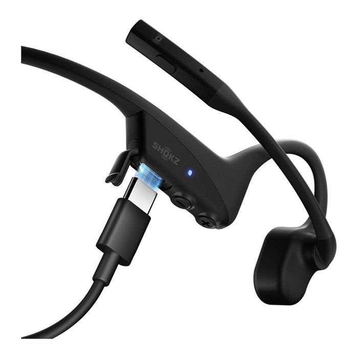 Shokz OpenComm2 UC Auriculares Bluetooth de Conducción Ósea Inalámbricos para Oficina, C120-AA-BK, Negro