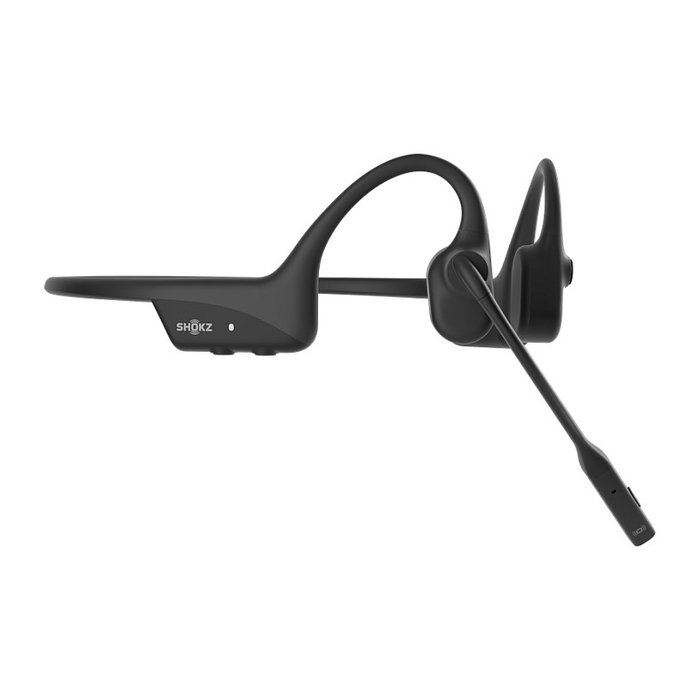 Shokz OpenComm2 UC Auriculares Bluetooth de Conducción Ósea Inalámbricos para Oficina, C120-AA-BK, Negro