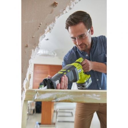 Ryobi Sierra de Sable Inalámbrica R18RS-0 18V (Sin Batería ni Cargador) para Madera, Metal y Plástico, Longitud de Carrera 28mm
