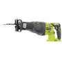Ryobi Sierra de Sable Inalámbrica R18RS-0 18V (Sin Batería ni Cargador) para Madera, Metal y Plástico, Longitud de Carrera 28mm