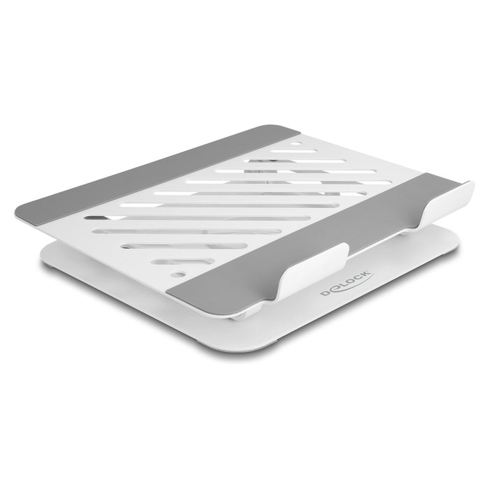 DeLOCK Soporte para Tablet y Portátil de Aluminio Ajustable 360° Gris Claro DeLOCK Soporte para Tablet y Portátil de Aluminio Ajustable 360° Gris Claro