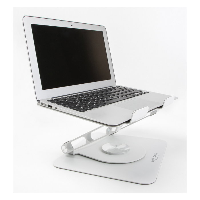 DeLOCK Soporte para Tablet y Portátil de Aluminio Ajustable 360° Gris Claro DeLOCK Soporte para Tablet y Portátil de Aluminio Ajustable 360° Gris Claro