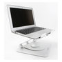 DeLOCK Soporte para Tablet y Portátil de Aluminio Ajustable 360° Gris Claro