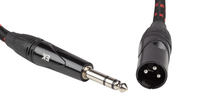 Ek Cable Audio Jack Estéreo a XLR Macho de Tela Trenzada 1,5 m Ek Cable Audio Jack Estéreo a XLR Macho de Tela Trenzada 1,5 m