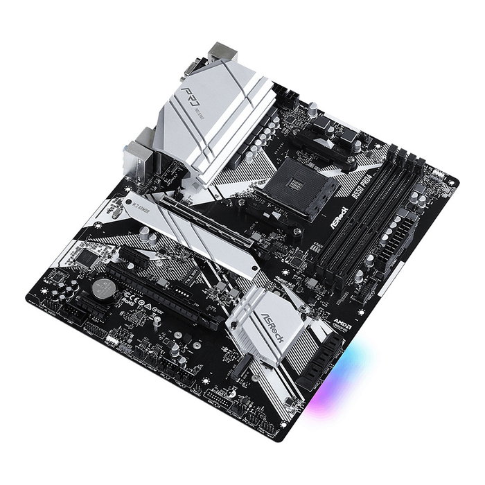 ASRock Pro4 AMD B550 AM4 ATX Motherboard con VGA/HDMI, DDR4 ASRock Pro4 AMD B550 AM4 ATX Motherboard con VGA/HDMI, DDR4