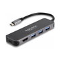 DeLOCK Concentrador USB de 3 puertos y salida HDMI 4K con USB Type-C y PD 85 W