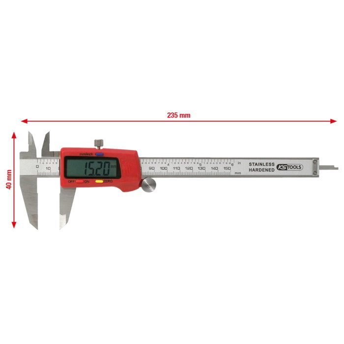 KS Tools Calibre Digital 0-150 mm KS Tools Calibre Digital 0-150 mm