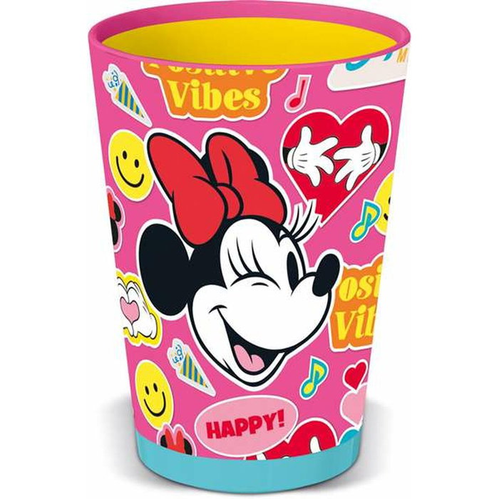 Stor Vaso Antivuelco Minnie Mouse Flower Power 470 ml Stor Vaso Antivuelco Minnie Mouse Flower Power 470 ml
