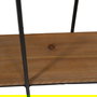 Estantería Negro-Marrón Metal Decoración 47,50 X 13 X 89 cm