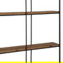 Estantería Negro-Marrón Metal Decoración 47,50 X 13 X 89 cm