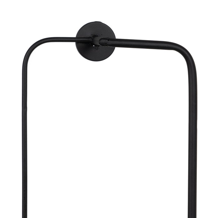 Estantería Negro-Marrón Metal Decoración 47,50 X 13 X 89 cm