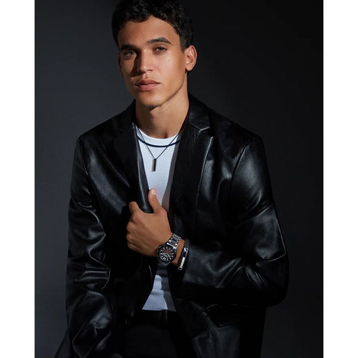 Pulsera Hombre Viceroy 75378P01010 Plata de ley 925 Negro