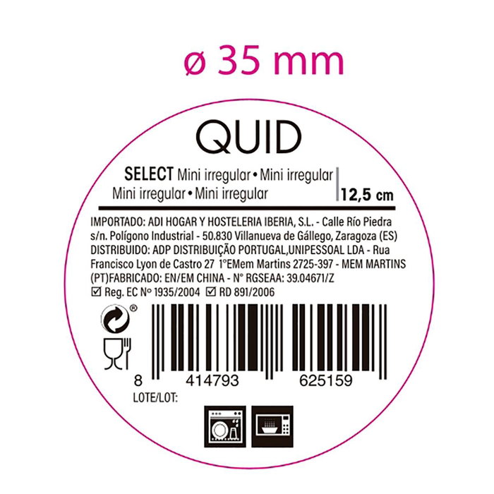 Mini Irregular Porcelana Select Quid 12,5 cm