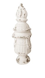 DKD Home Decor Decoración Resina Decapé Blanco 24x24x60 cm