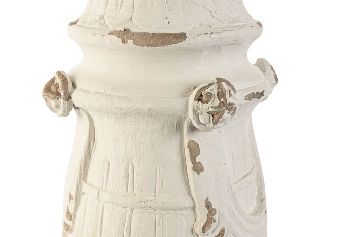 DKD Home Decor Decoración Resina Decapé Blanco 24x24x60 cm DKD Home Decor Decoración Resina Decapé Blanco 24x24x60 cm