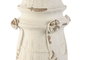 DKD Home Decor Decoración Resina Decapé Blanco 24x24x60 cm