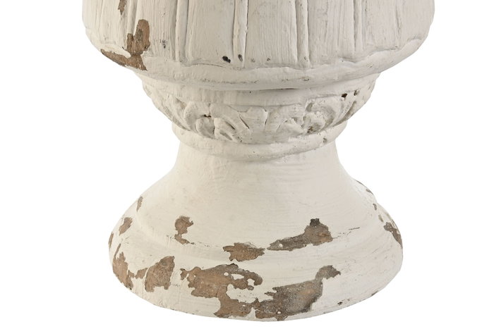 DKD Home Decor Decoración Resina Decapé Blanco 24x24x60 cm DKD Home Decor Decoración Resina Decapé Blanco 24x24x60 cm