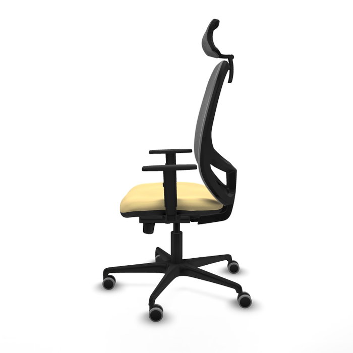 PIQUERAS Y CRESPO Silla de oficina Cilanco con mecanismo Sincro, Crema y Gris PIQUERAS Y CRESPO Silla de oficina Cilanco con mecanismo Sincro, Crema y Gris