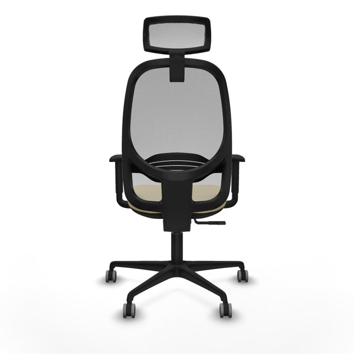 PIQUERAS Y CRESPO Silla de oficina Cilanco con mecanismo Sincro, Crema y Gris PIQUERAS Y CRESPO Silla de oficina Cilanco con mecanismo Sincro, Crema y Gris