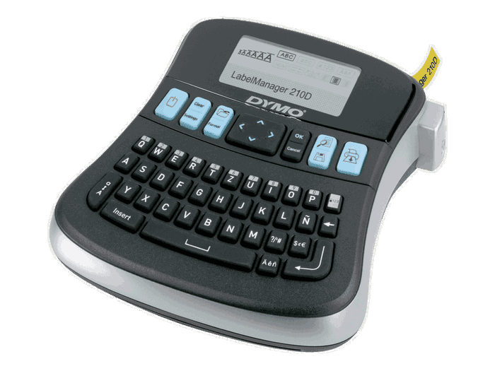 Dymo LabelManager 210D+ Etiquetadora Móvil Negra y Plata Dymo LabelManager 210D+ Etiquetadora Móvil Negra y Plata