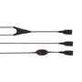 Jabra Cable de supervisión QD a 2x QD con interruptor de silencio Negro