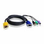ATEN Cable KVM 2L-5302UP PS/2-USB y SPHD 3 en 1 de 1,8 m