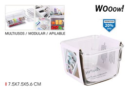 Wooow Organizador 7.5 cm x 7.5 cm x 5.6 cm # -144- (36 Unidades)