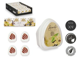 Acorde Set 4 Ambientadores Mini Vainilla 24x7x4.3 cm (Set de 12)