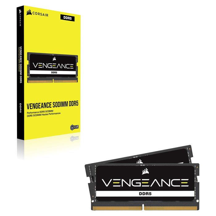 Corsair Vengeance CMSX48GX5M1A4800C40 48GB DDR5 4800MHz CL40 SO-DIMM para Portátil Negra Retail