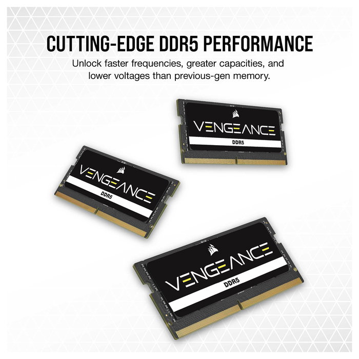 Corsair Vengeance CMSX48GX5M1A4800C40 48GB DDR5 4800MHz CL40 SO-DIMM para Portátil Negra Retail