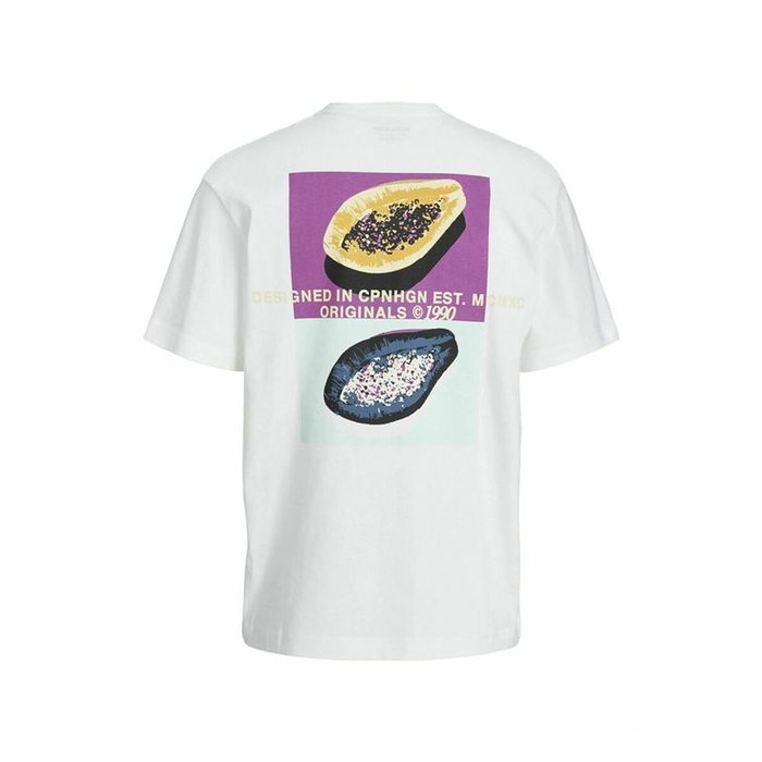 Camiseta de Manga Corta Infantil Jack & Jones tampa Back Beige