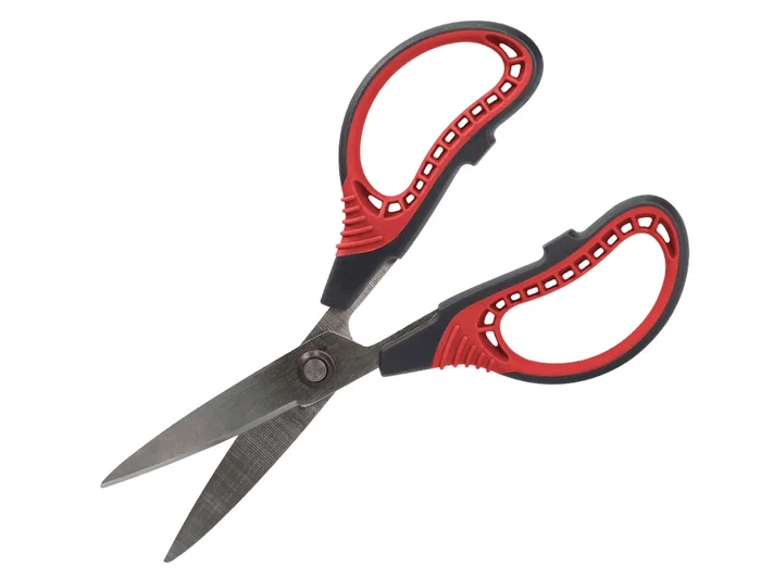 Liderpapel Tijera Titanio Hoja Curva 16.5 cm Durabilidad y Facilidad de Corte con Funda Protectora