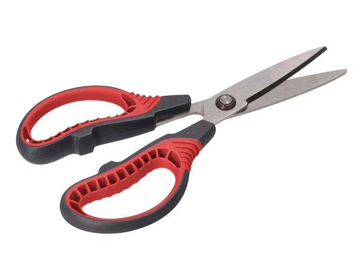 Liderpapel Tijera Titanio Hoja Curva 16.5 cm Durabilidad y Facilidad de Corte con Funda Protectora