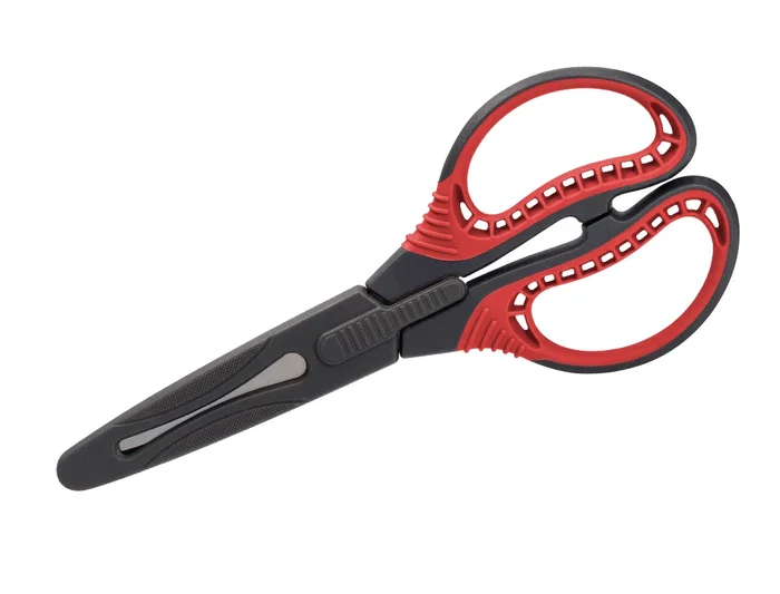 Liderpapel Tijera Titanio Hoja Curva 16.5 cm Durabilidad y Facilidad de Corte con Funda Protectora