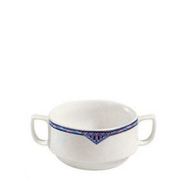 Langenthal Taza Consome Charleston, Vajilla de Porcelana, Modelo 2/A (Set de 6)