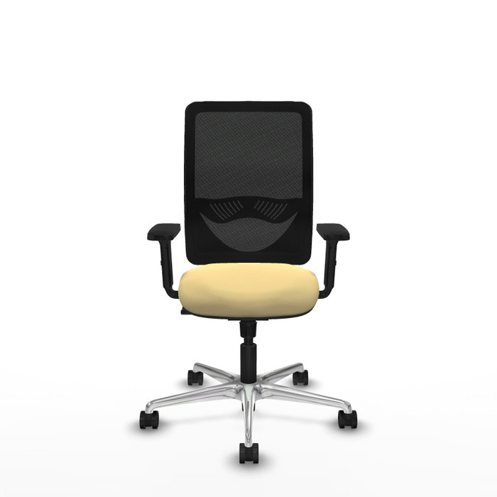 PIQUERAS Y CRESPO Silla de oficina Zulema con mecanismo Sincro, Crema y Negro PIQUERAS Y CRESPO Silla de oficina Zulema con mecanismo Sincro, Crema y Negro