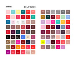 Andreia Carta de Colores Gel Polish