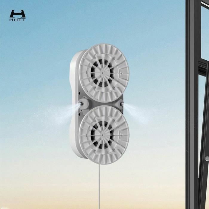 Hutt Robot Limpiacristales DDC56 con Doble Pulverizador de Agua y Sistema de Protección