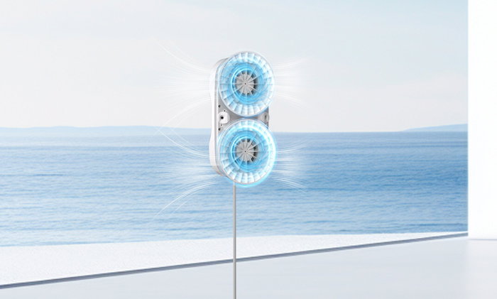 Hutt DDC56 Robot limpiacristales con doble pulverizador de agua