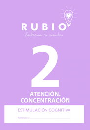 RUBIO Cuaderno A4 Estimulación Cognitiva Atención Nº 2