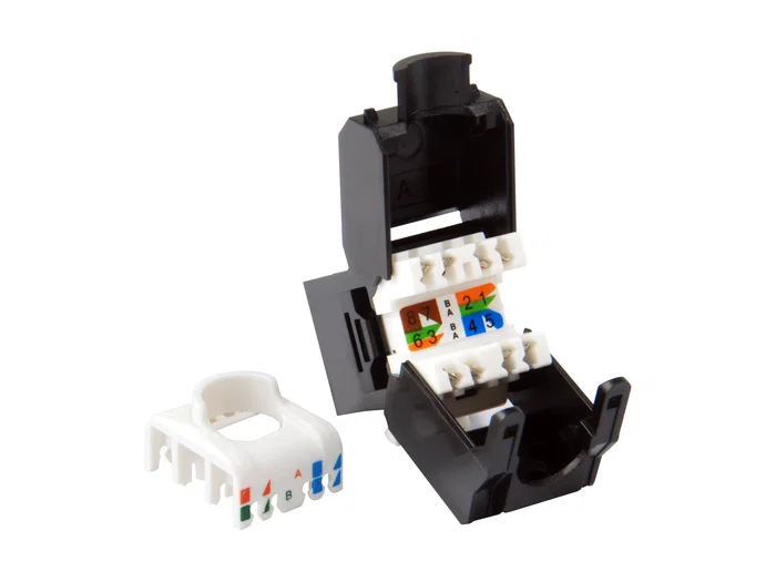 EQUIP Jack Keystone sin apantallar Cat.6A Toolfree, 8 uds./paquete