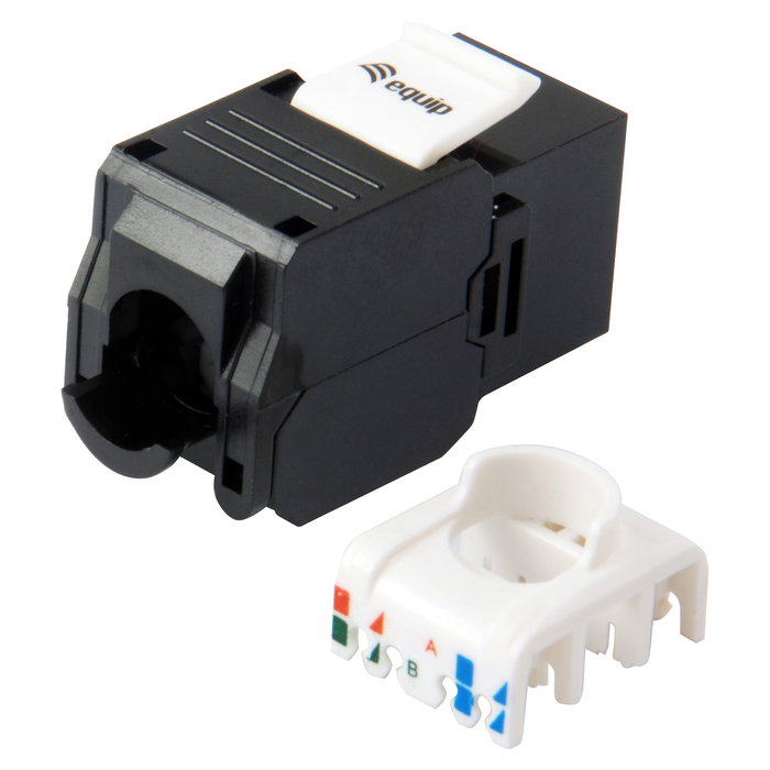 Equip Kit de 8 Conectores Keystone RJ45 Hembra UTP Categoría 6A (Cat6A) Tool-Free para Panel - Ref. 769226