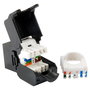Equip Kit de 8 Conectores Keystone RJ45 Hembra UTP Categoría 6A (Cat6A) Tool-Free para Panel - Ref. 769226