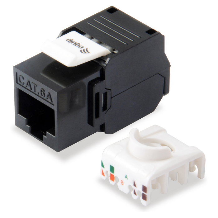 EQUIP Jack Keystone sin apantallar Cat.6A Toolfree, 8 uds./paquete