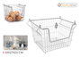 Confortime Cesta Organizador Con Dos Asas Grey 37,9 cm x 27,6 cm x 24,8 cm (6 Unidades)