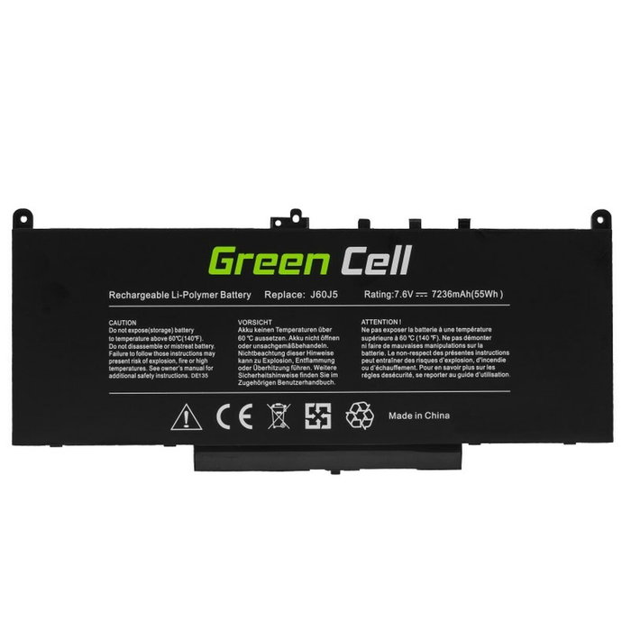 Green Cell J60J5 para Dell Latitude E7270 E7470 5800mAh