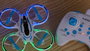 Bizak Dron Acrobatico Neon Transmisión 2.4GHz 3 Canales Luces LED Azul y Verde Español