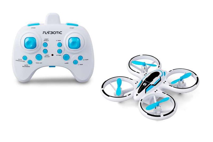 Bizak Dron Acrobatico Neon Transmisión 2.4GHz 3 Canales Luces LED Azul y Verde Español