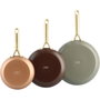 GreenPan Shades Set de 3 Sartenes 20+24+28cm Terra